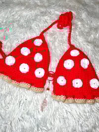 Image 1 of Magic Mushroom Crochet Halter Top