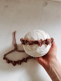 Image 3 of Dusky mauve bow halo