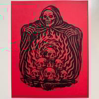 Image 5 of Grim Reaper Portal Linocut Prints