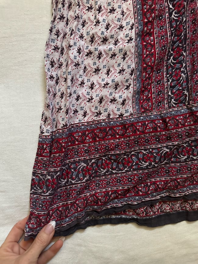 early 70s Indian cotton maxi dress 