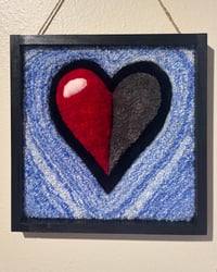 Image 1 of “Half a heart left” 3D wall art