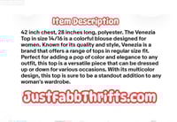 Image 7 of New  14/16 Venezia Top #825*8