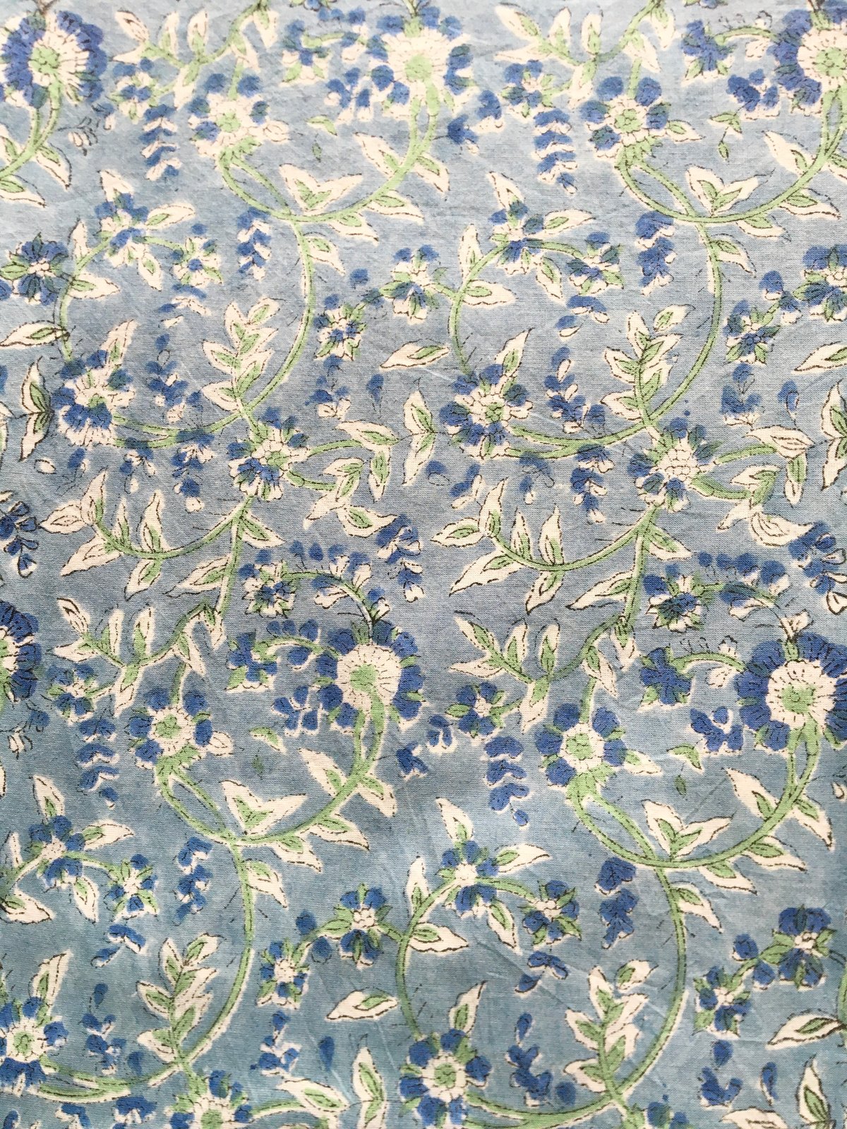 Image of Namaste fabric grand bleu 