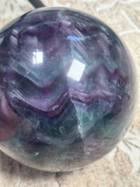 Image 5 of XXL 20LB RAINBOW FLUORITE SPHERE -CHINA- B