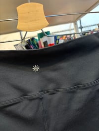 Image 3 of Athleta black ribbed tights