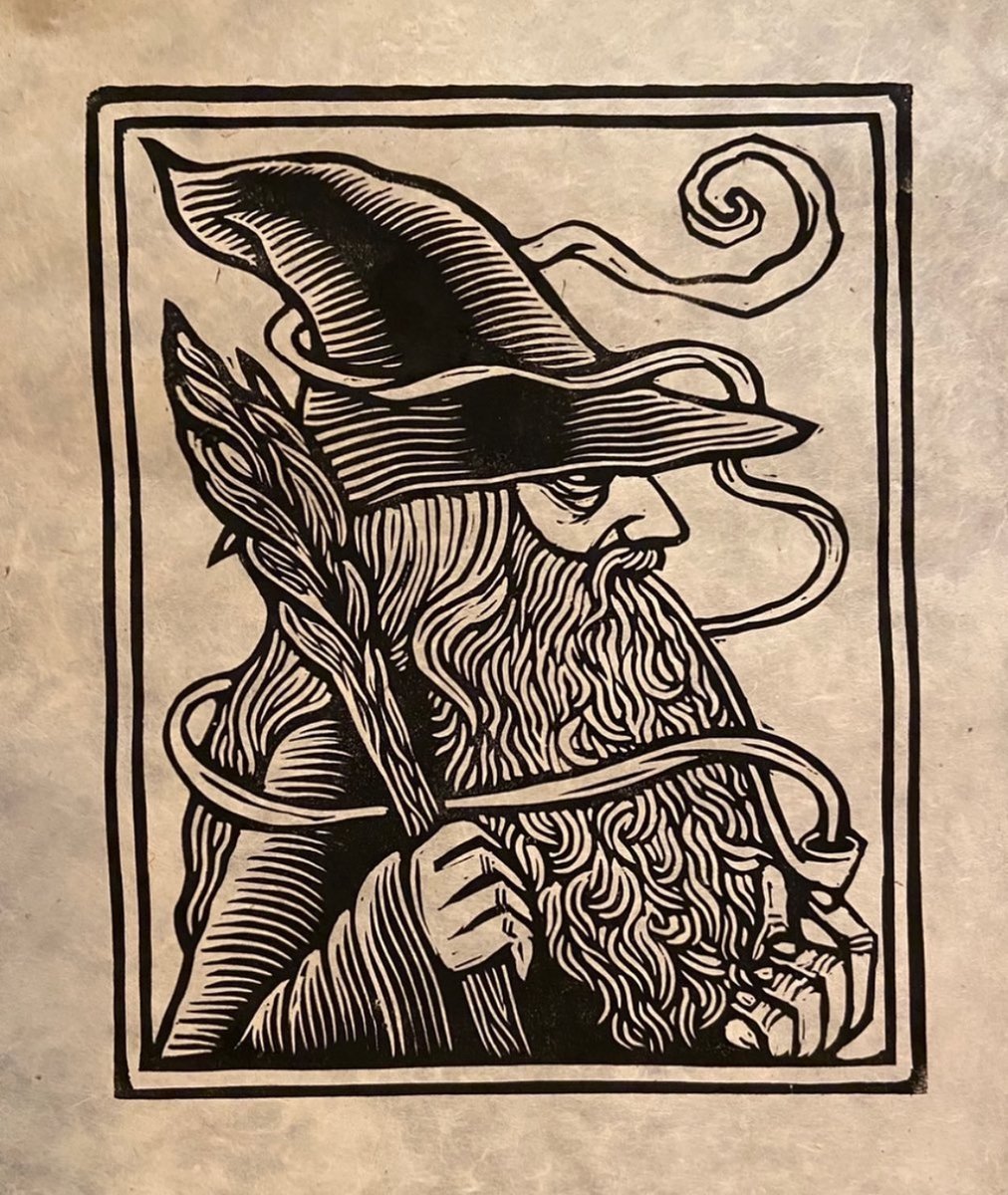 Gandalf Block Print | Brian Reedy