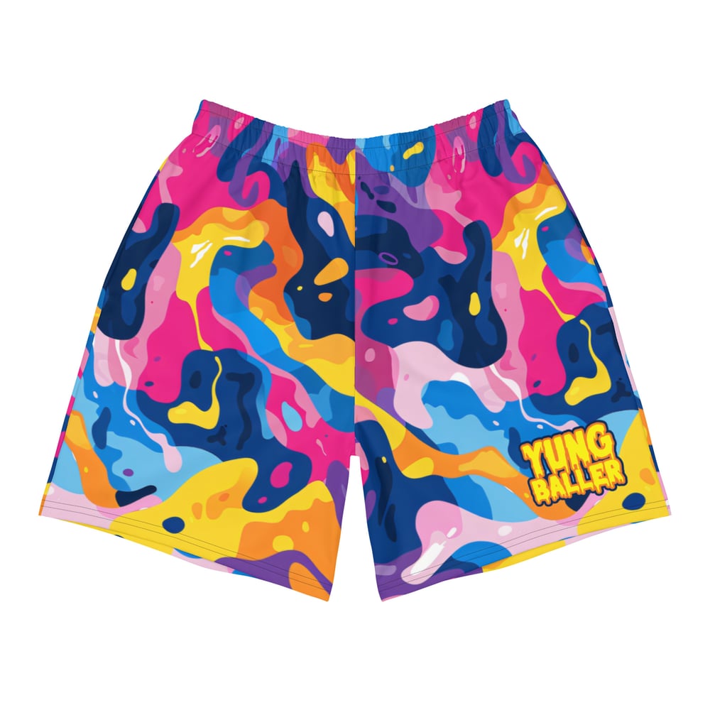 YB Liquid Camo Athletic Shorts