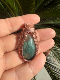 Image 3 of Moss agate with copper
