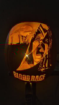 Image 3 of Blood rage  (foam carved pumpkin)