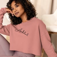 Image 2 of Architect Embroidered Crop Sweatshirt