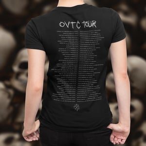 Image of T-shirt femme noir "OVTC TOUR"