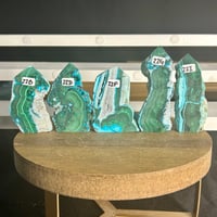 Image 1 of Malachite & Chrysocolla Towers ($22)
