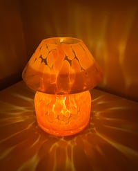 Image 2 of ORANGE GLASS LAMP