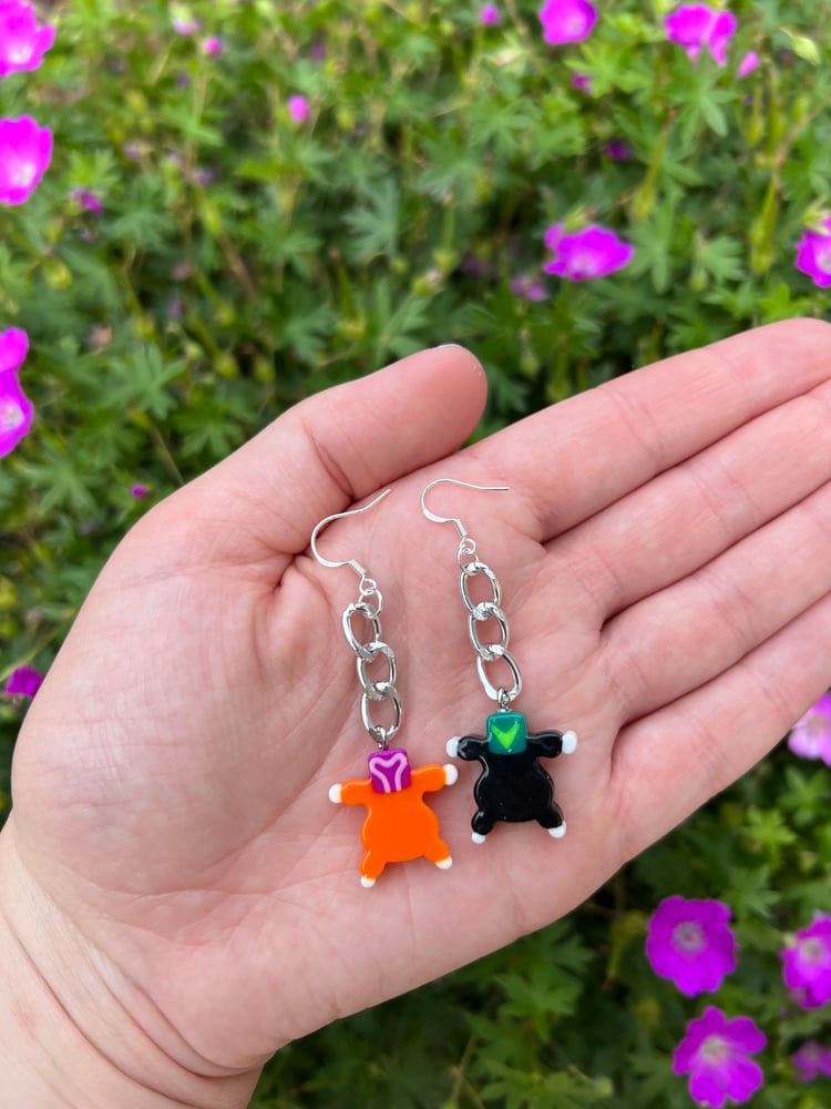 Image of Wobble Masters Chain Earrings