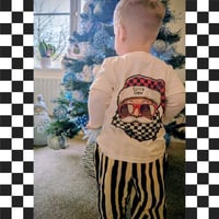 Image 2 of T-SHIRT: Checkerboard Santa
