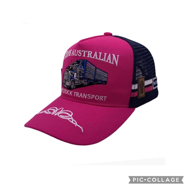 Image of Trans Aus Livestock Pink Truckers Cap_ LIMITED EDITION