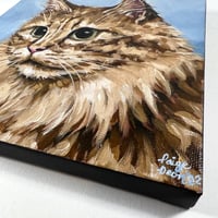 Image 2 of Maine Coon Original Oil Painting