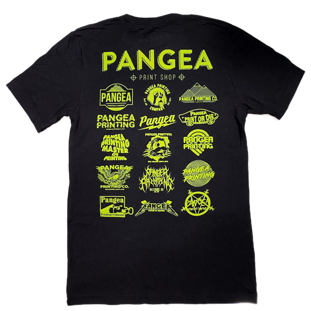 Image of 11 year Pangea printing shop shirt (free shipping)