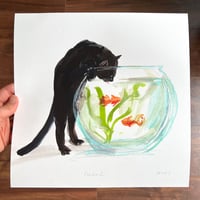 Fishbowl - 30x30cm Giclee Print