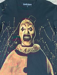 Image 4 of “WEAR ART THE CLOWN” Custom Bleach Painted T-shirt LARGE