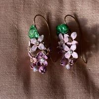 Image 1 of VICTORIAN LILAC EARRINGS