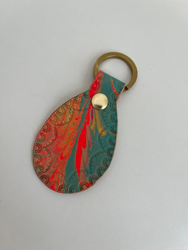 Image of Neon Marbled Keychain