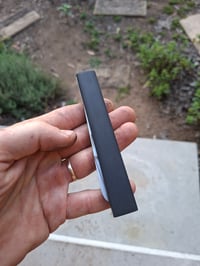 Image 3 of Slipjoint scissors, black scales. 