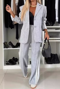 Image 4 of Boss girl t Lapel Collar Top and Pants Set
