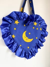 Image 1 of The Midnight Moon Heart Bag - LFW Collection 💙⭐️