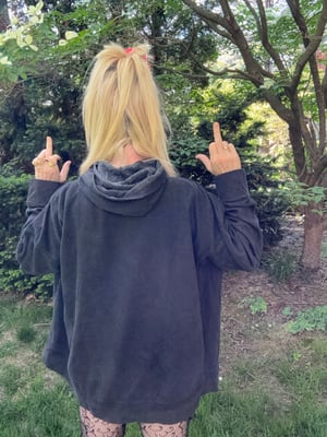 Image of XXXL NO BOUDARIES DARK GRAY HOODIE