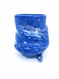 Image 2 of Blue Porcelain Snake Vase