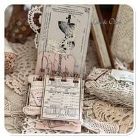 Image 6 of Reserved for Silvia A Petite snippet sample french lace book in a tiny tin.