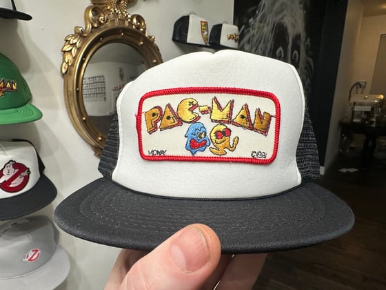 Image of Vintage deadstock Snapback X 1981 Embroidered Pac-man Iron on