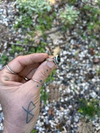 Image 4 of Snowflake obsidian ring - size 6