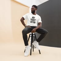 Image 5 of Not Today Satan Men's Tee - Black
