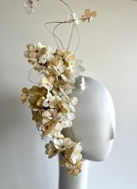 Image 2 of Cream hydrangea headpiece