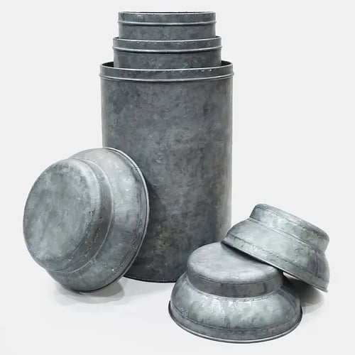 Image of Zinc storage jars