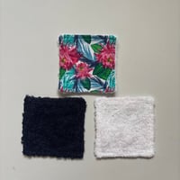 Image 3 of Flower Blooms Reusable Makeup Remover Pads (Pack of 4) – Eco Friendly Washable Face Wipes 