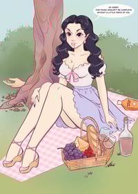 spring picnic with Lilith Print