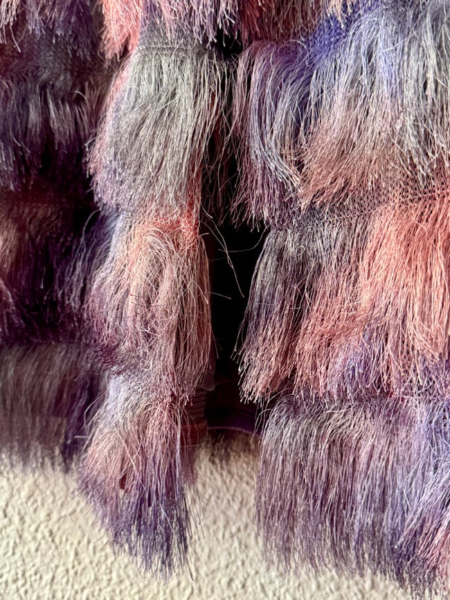 PURPLE FRINGES SKIRT
