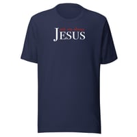 Image 4 of “Ask Me About Jesus” Unisex t-shirt (dark)