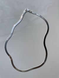 Image 2 of Silver Herringbone Necklace