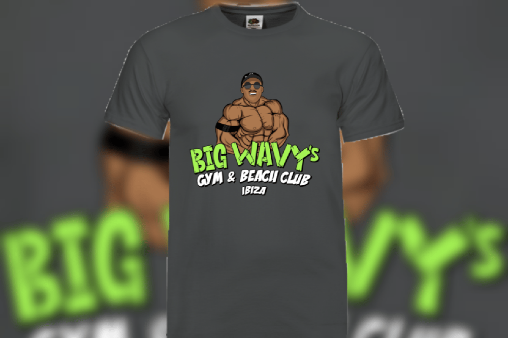 Image of Big Wavy's Gym & Beach Club tee