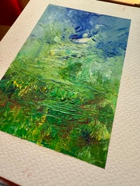 Image 3 of “It Always Ends The Same” oil on paper 6 x 8 inches