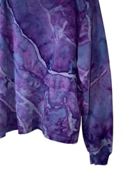 Image 5 of *IRREGULAR* S 100% Cotton French Terry Sweatsuit Set in Purple Haze Geode Ice Dye