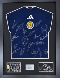 Signed Framed Scotland Squad 2026 Shirt