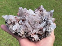 Image 1 of Specularite Quartz Points Cluster #1784