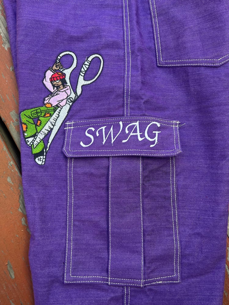 Image of PURPLE SIGNATURE PANTS 