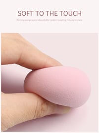 Image 3 of Maange 5 PCs Mini Cosmetic Egg Wet and Dry Dual Use Foam Large Powder Puff Makeup Tools