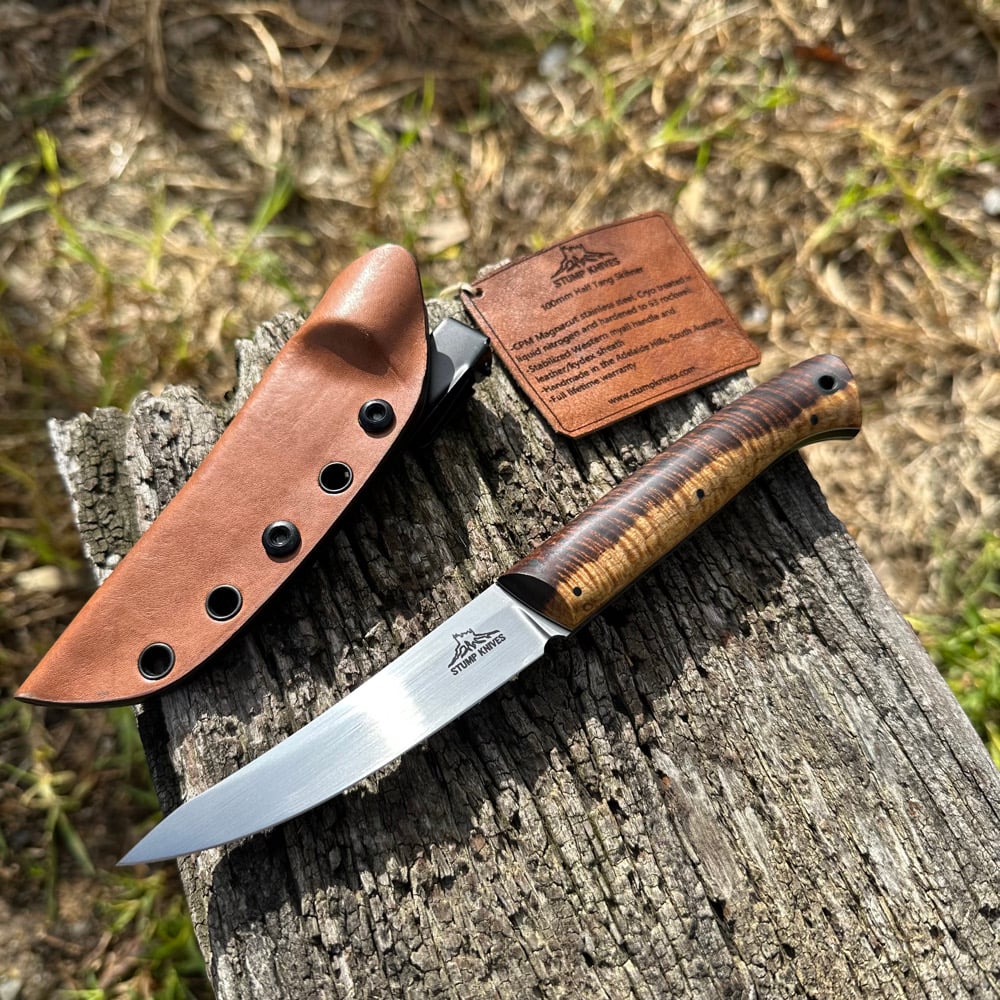 Image of 100mm Half Tang Skinner Magnacut Myall